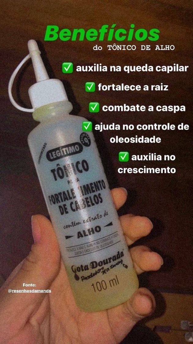 Moda Tônico para cabelo 