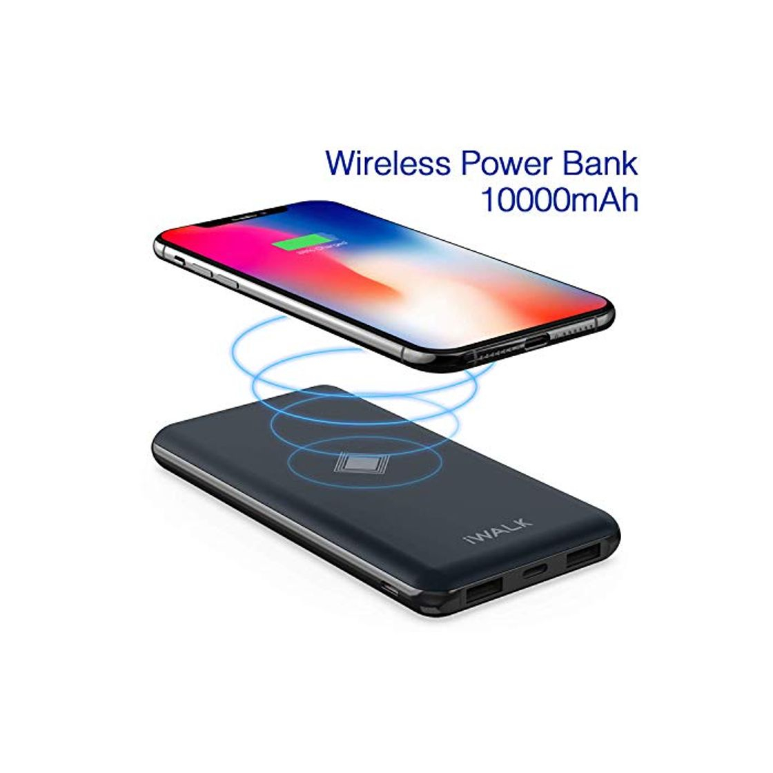 Producto iWALK Qi Cargador Inalámbrico Power Bank 10000mAh Doble PD QC Puerto Batería