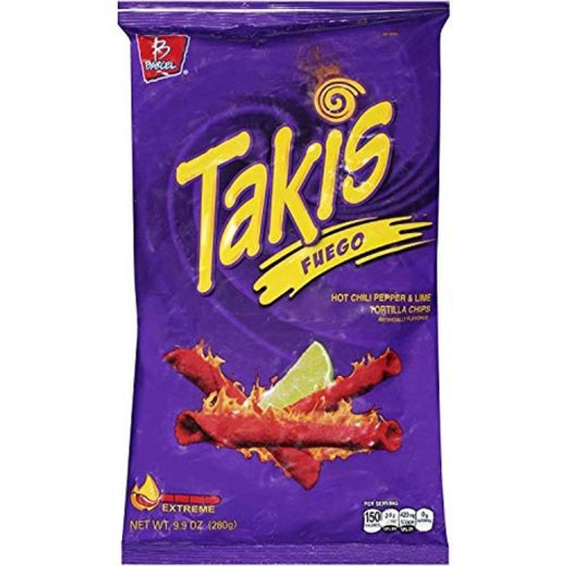 Social Takis Fuego Hot Chile Pepper & Lime 9.9oz
