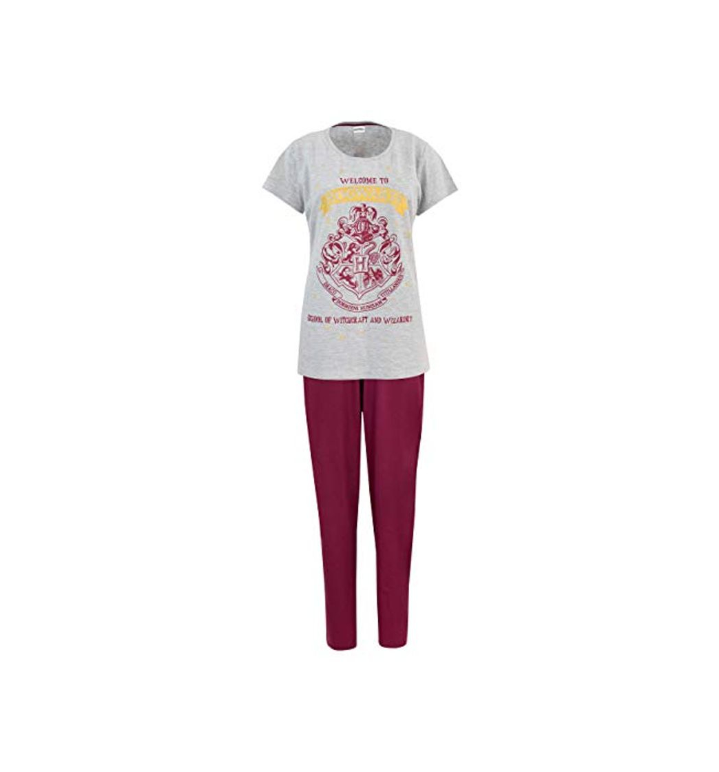 Fashion HARRY POTTER Pijama para Mujer Hogwarts Rojo Small