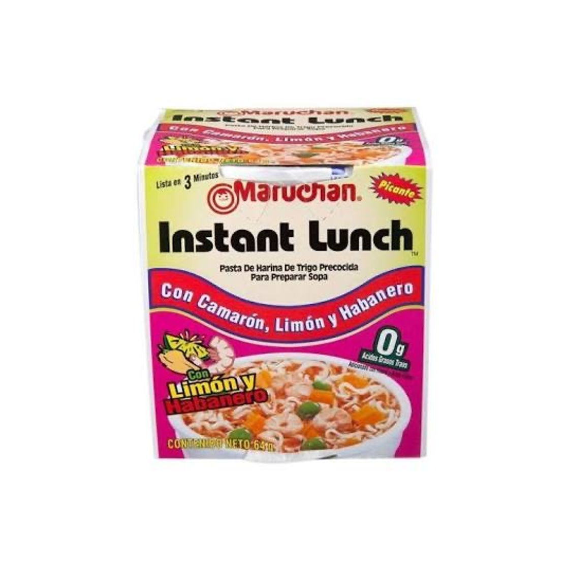 Producto Maruchan de camarón con habanero