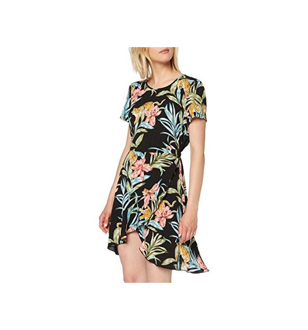 Social Only Onlnova Lux Frill Dress 5 Wvn Vestido, Multicolor