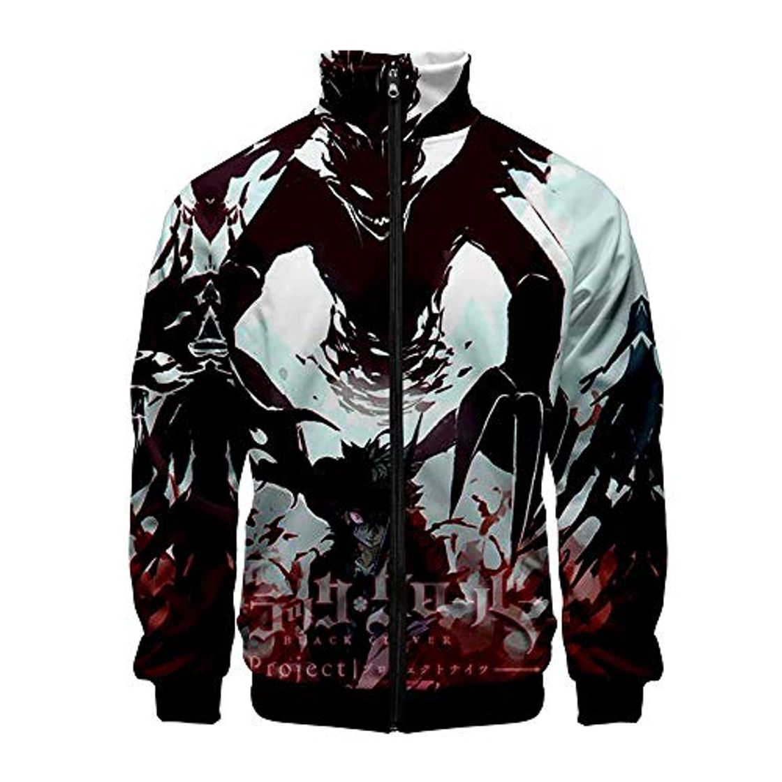 Social Black Clover Sudaderas Suéter de Manga Larga clásico, Ligero, for Hombre, de