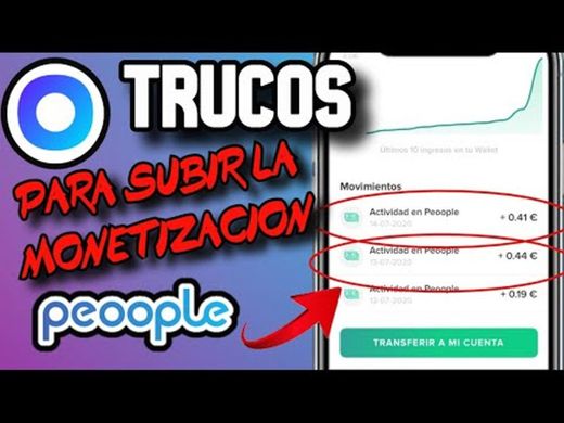 ¿Cómo subir la monetización 🤑 en Peoople? 