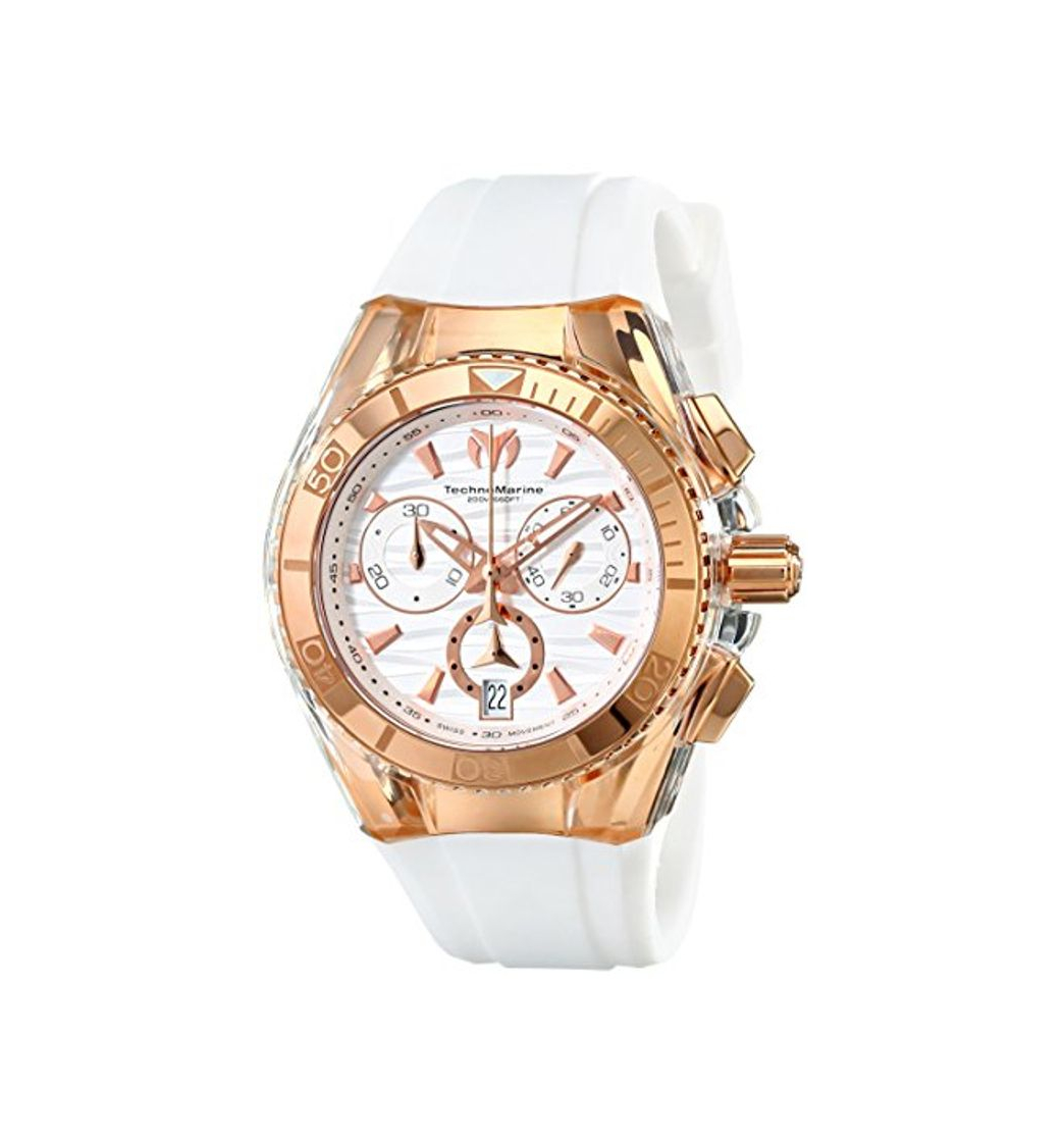 Fashion Technomarine Unisex 114045 Cruise Star Reloj blanco analogico Suizo