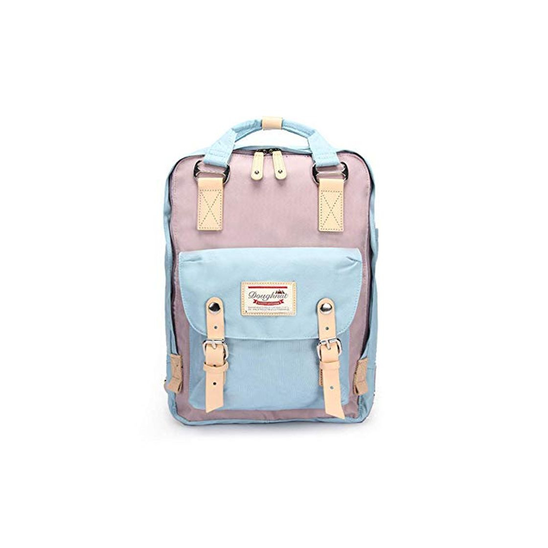 Moda Bolso de Estudiante Bolso de Hombro Color a Juego Donut Bolso de Momia Fuera Mochila de Viaje Bolso de Estudiante J