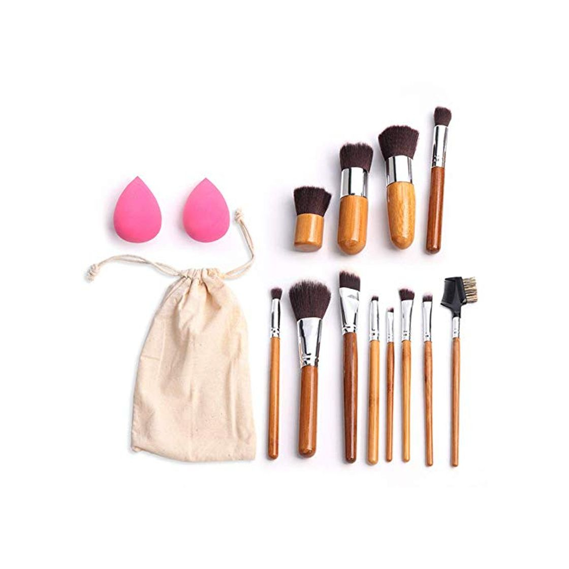 Make-up-Pinsel-Set 12-teiliges Roségold-Make-up-Pinsel-Set Professionell Synthetisieren Gesichts- Und Augenpinsel