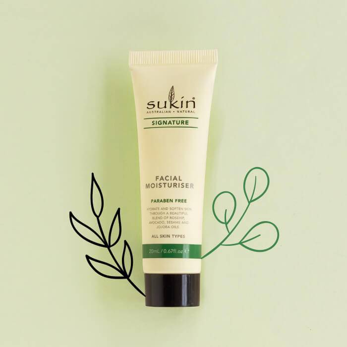 Productos Sukin crema facial hidratante