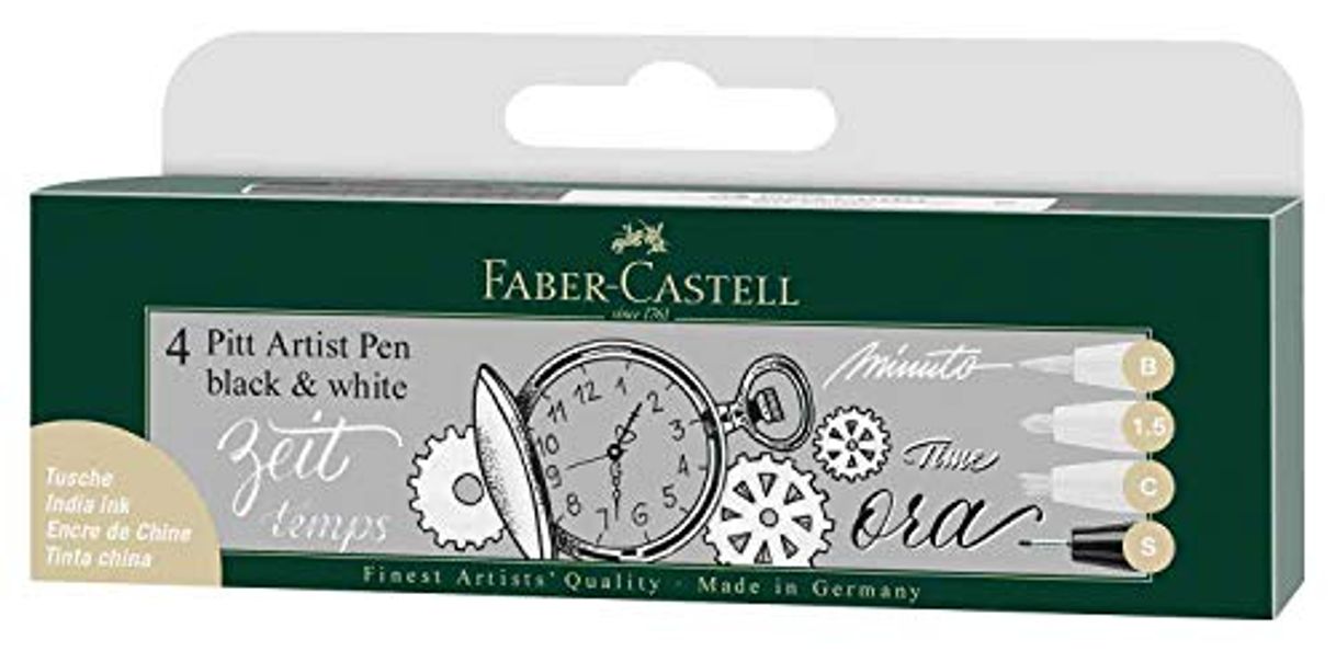 Product Estuche Faber PITT 4 trazos blanco