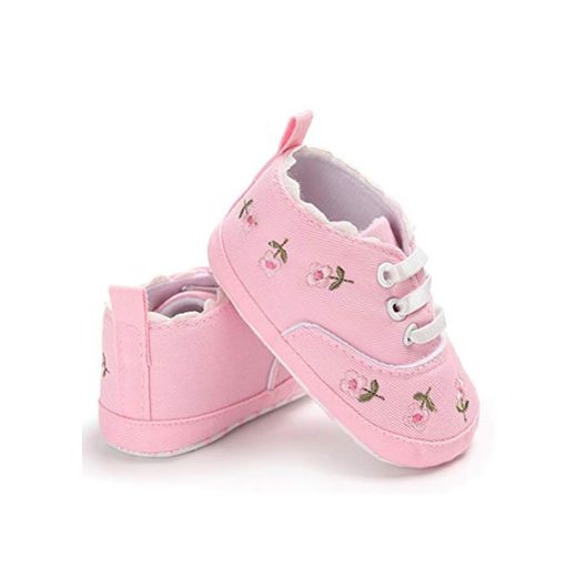 Zapatos de bebé recién nacidos, zapatos de bebé bordados de 0-1 años