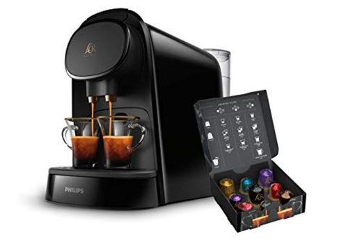 Philips L'OR Barista LM8012/60 - Cafetera compatible con cápsula individual/doble