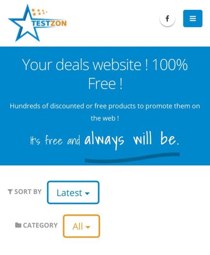 Testzon: Revisión sitio web de Amazon para productos gratis 