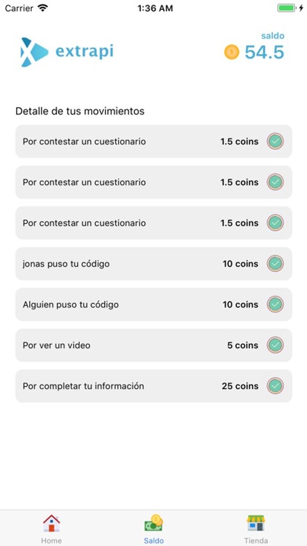 App Extrapi: Valida y Gana dinero