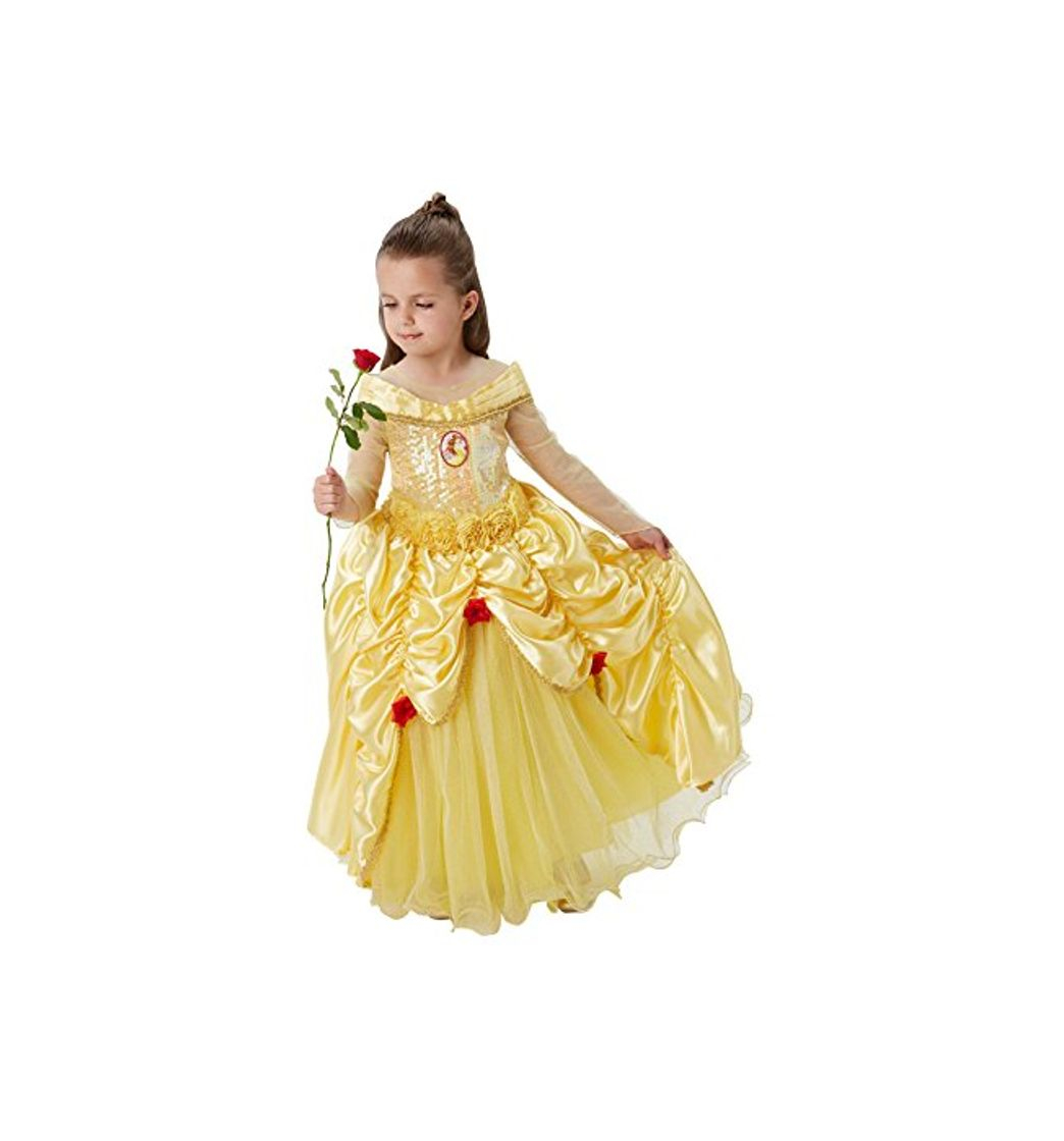 Product Princesas Disney - Disfraz de Bella Premium para niña, infantil 7-8 años