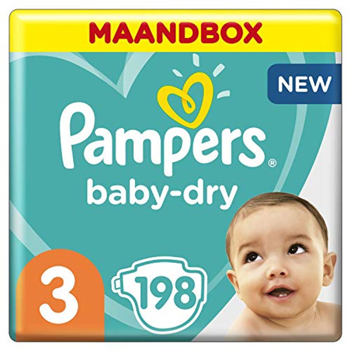 Beauty Pampers Baby Dry - Pañales para bebés, Talla 3