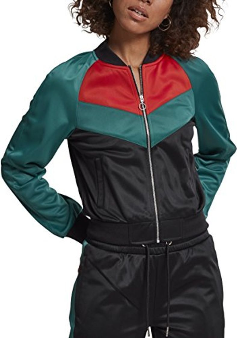 Social Urban Classics Ladies Short Raglan Track Jacket Chaqueta deportiva, Multicolor