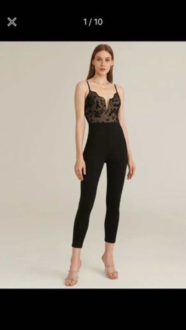 Social Lindo palazo negro 