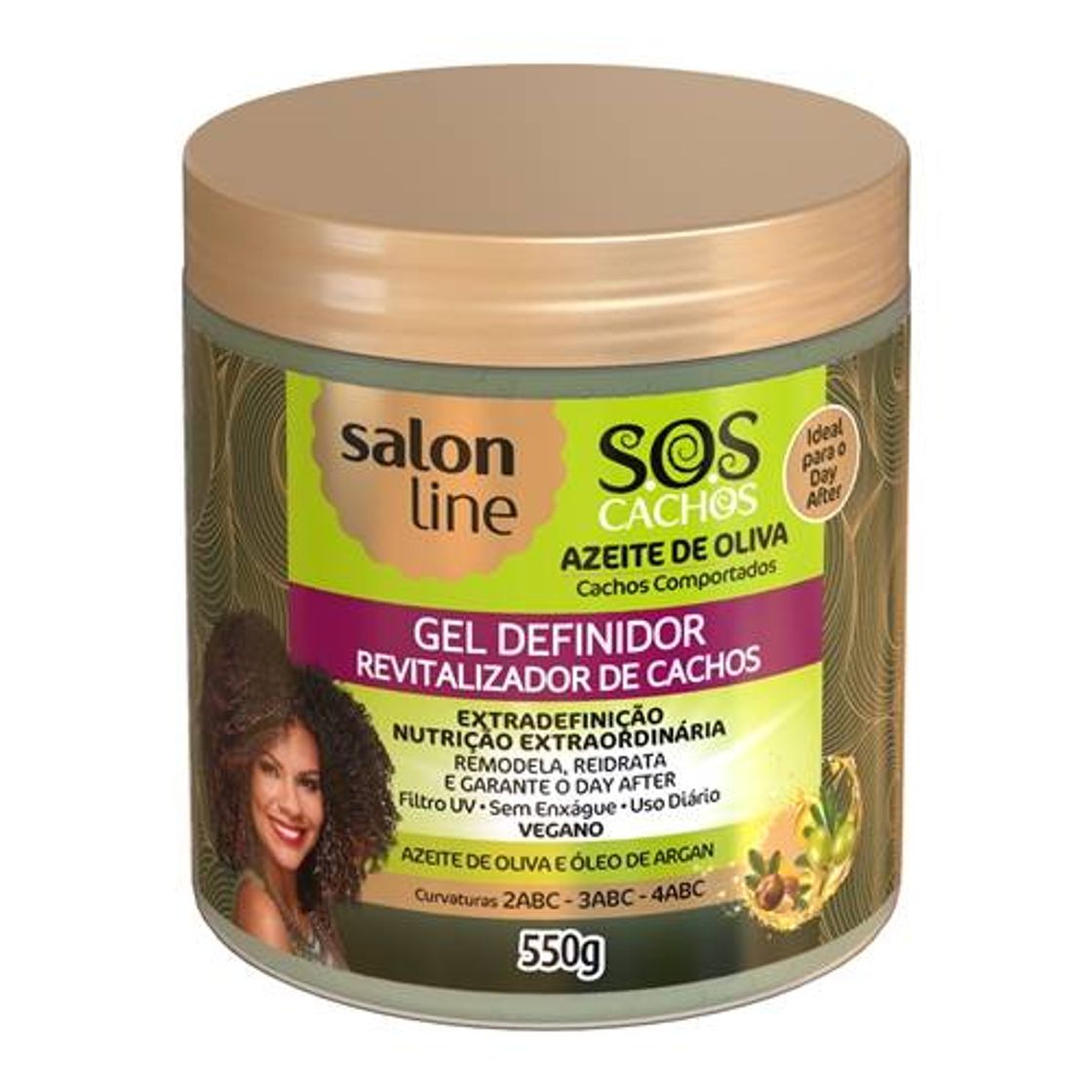 Moda Gel Definidor Azeite de Oliva SOS Cachos 550g Salon Line -