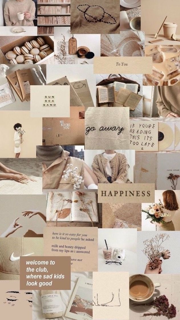 Fashion Collage Beige