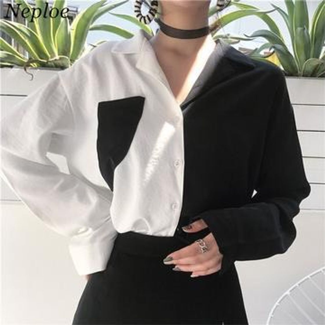 Social Patchwork Blouse