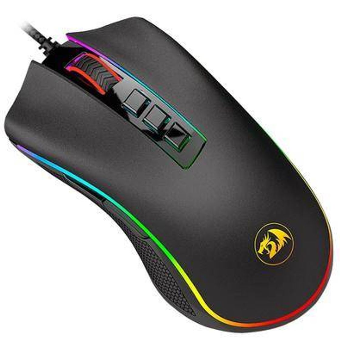 Social Mouse Gamer Redragon Cobra, 10000DPI, Chroma, Preto - M711

