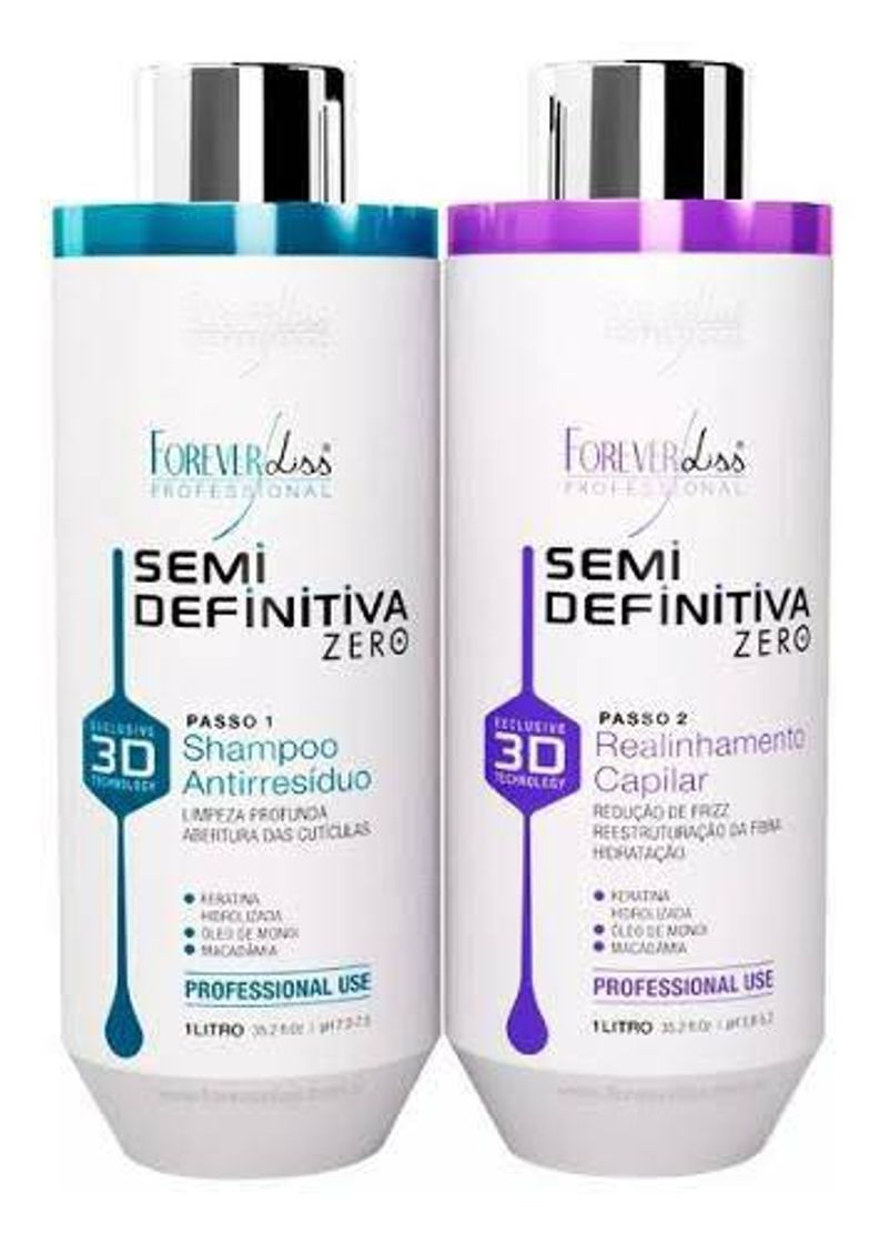 Social Kit Escova Semi Definitiva Zero 2x1L - Forever Liss - Forever Liss