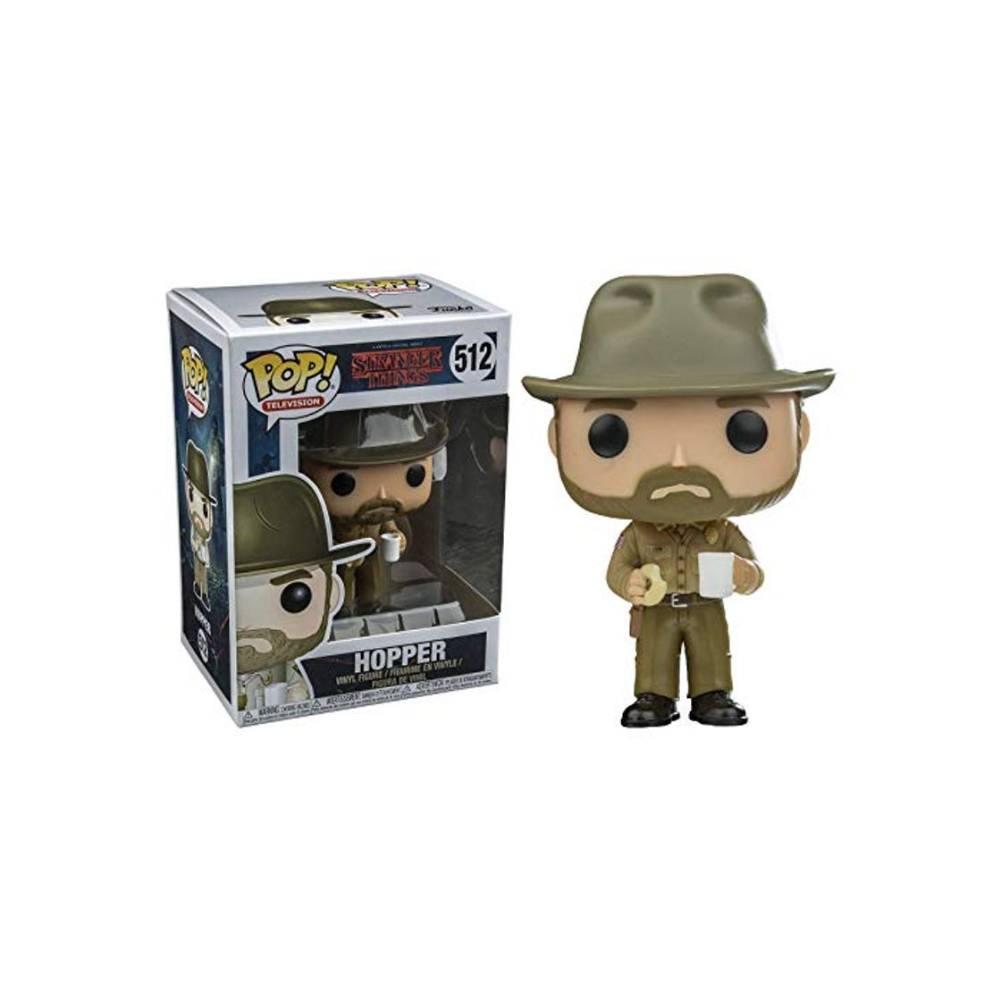 Game Stranger Things Figura de Vinilo Hopper with Donut Funko 14425