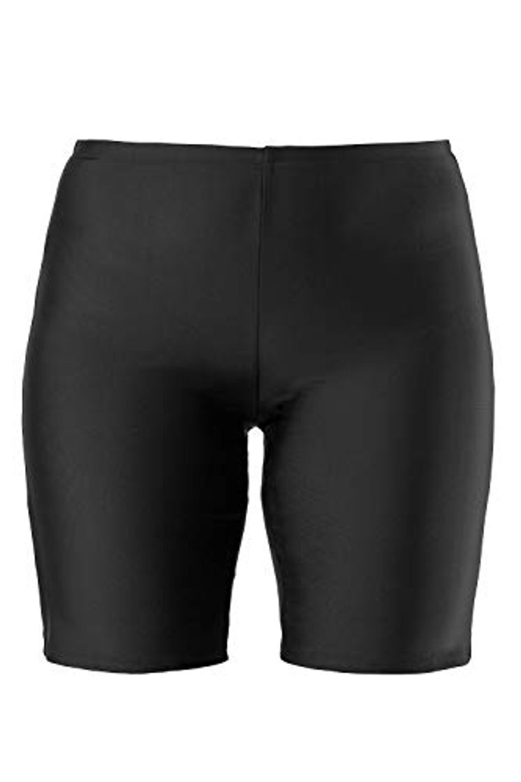 Moda Ulla Popken Schwimmradler Pantalones Cortos de baño premamá, Negro