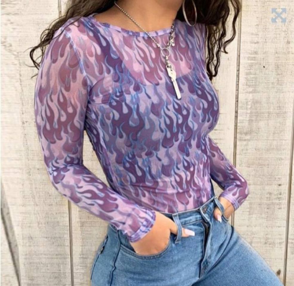 Fashion Blusinha-fire-purple