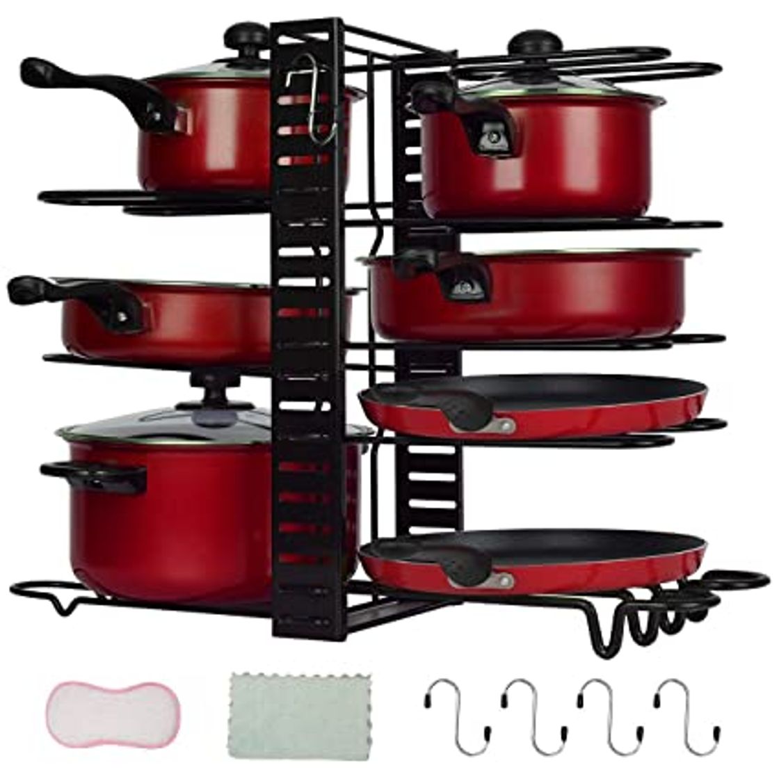 Product Pan Rack Organizers Pot Rack Duerer 8 Tiers