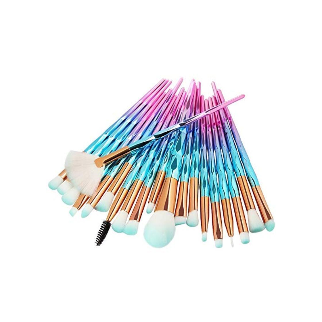 Social ZRDY MAANGE 20 Unids Mujeres Maquillaje Pinceles Set Polvo Fundación Pincel Sombra