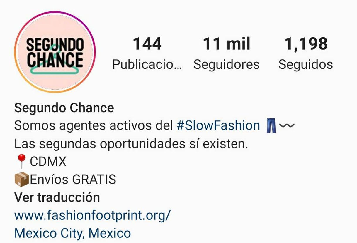 Fashion Segundo chance