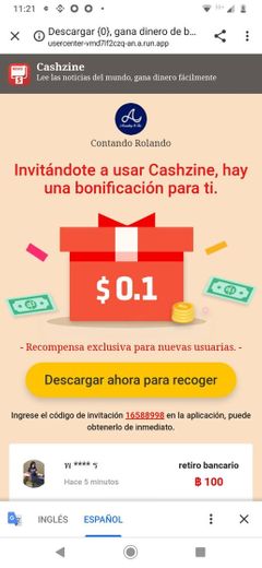 Cashzine gane dinero leyendo noticias