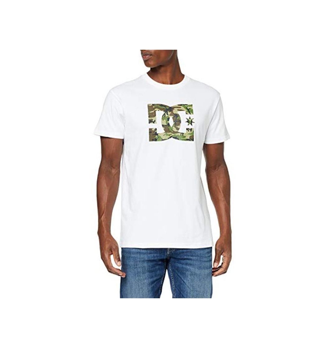 Moda DC Shoes Star-Camiseta para Hombre, Snow White