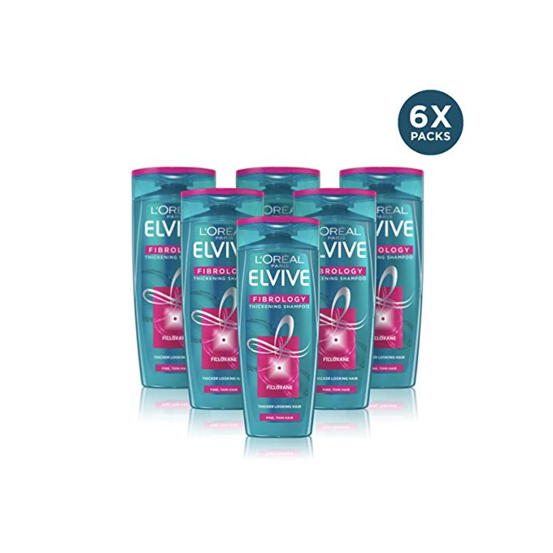 Producto L'Oreal Elvive Fibrology Thickening Shampoo para cabello fino