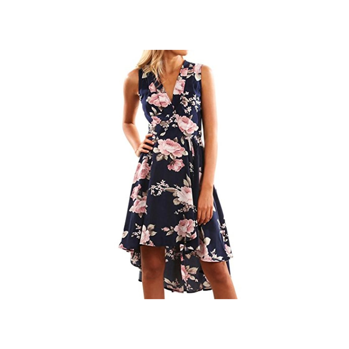 OverDose mujer Summer Off Shoulder Floral Short Mini Vestidos De Fiesta De