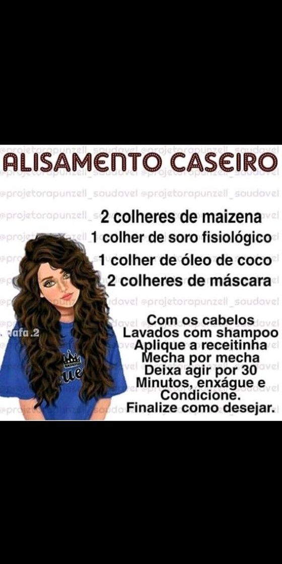 Moda Alisamento caseiro 😉✌