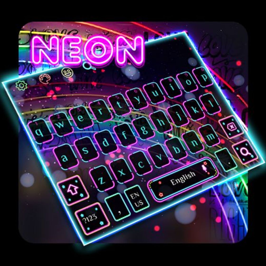 App   Neón Led keyboard