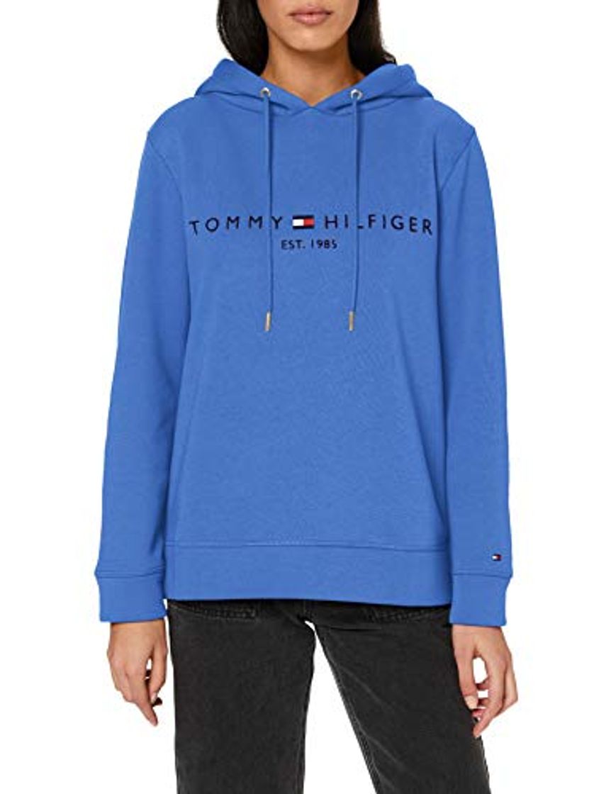 Fashion Tommy Hilfiger TH ESS Hilfiger Hoodie LS Suéter, Azul