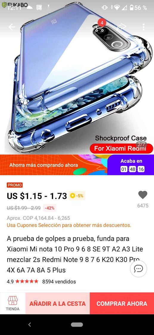 Product EnvioGrati Funda para Xiaomi Anti golpes