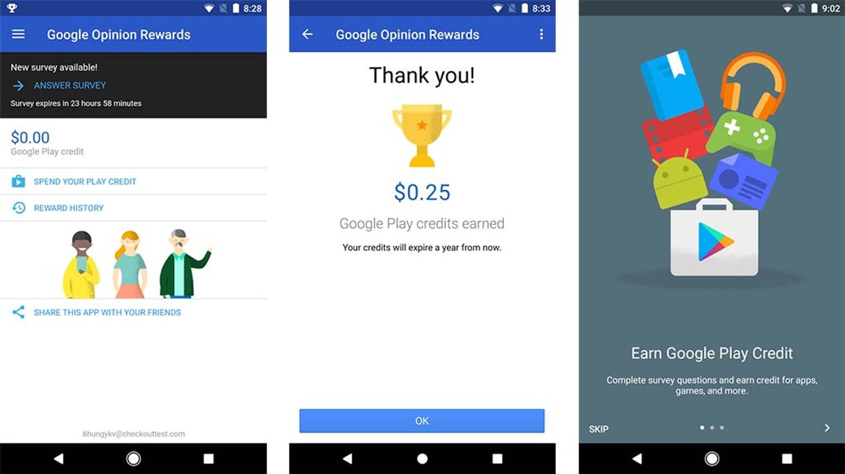 App Google Opinion Rewards - It Pays to Share Your Opinion