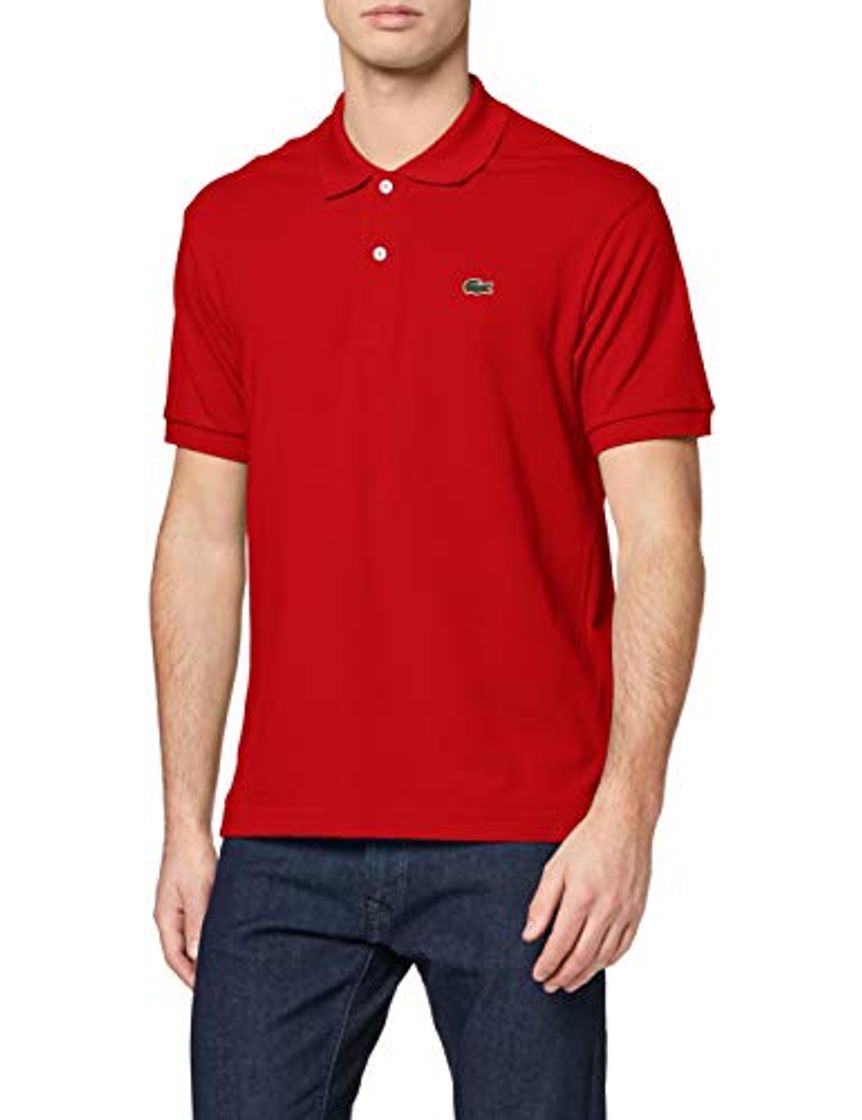 Social Lacoste L1212 Camiseta Polo, Rojo