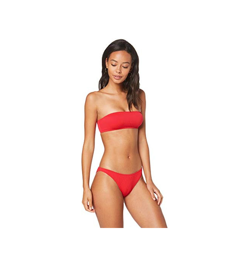 Fashion Marca Amazon - IRIS & LILLY Conjunto de Bikini Mujer, Rojo