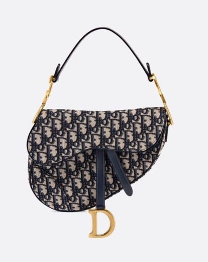 Bolso Saddle Dior Oblique en jacquard azul - Bolsos - Moda Mujer