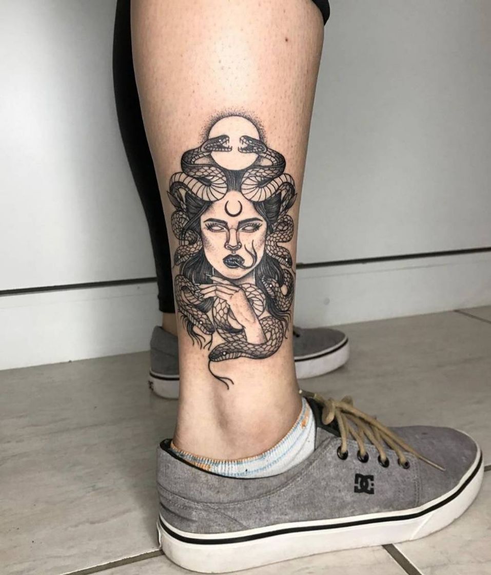 Moda tattoo medusa🐍