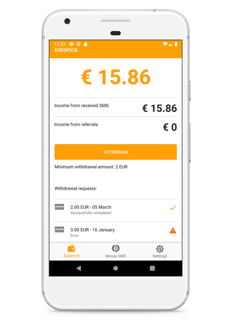 App Hacer dinero en línea – La app de Money SMS para Android