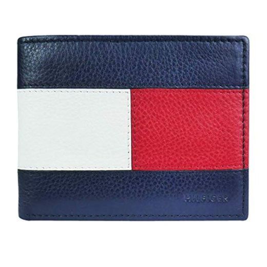 Tommy Hilfiger RFID Single Fold Bifold Wallet Accesorio de Viaje- Billetera