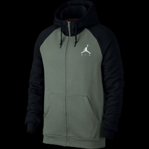 Nike M J Jumpman Fleece FZ Sweatshirt, Hombre, Black/