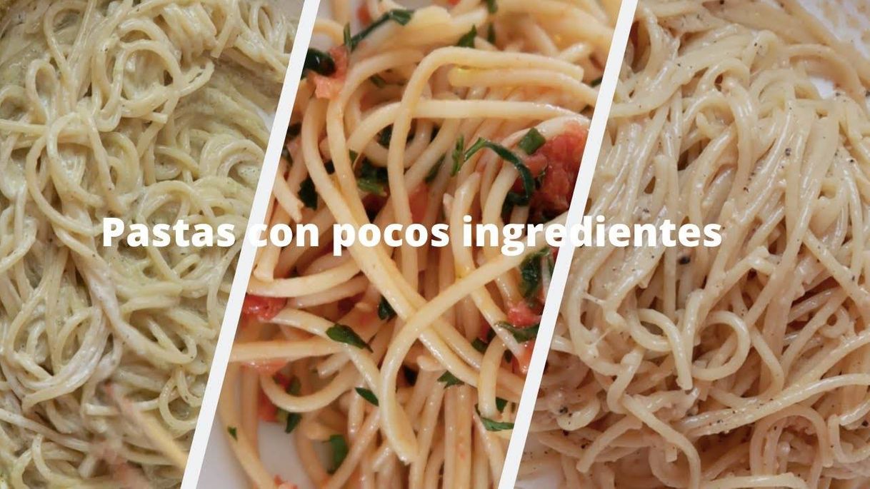 Fashion 3 pastas con 3 ingredientes!