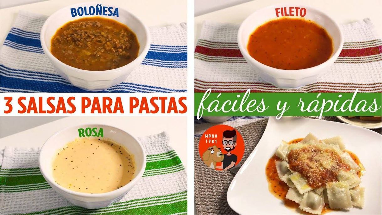 Fashion 3 SALSAS PARA PASTAS: FILETO, BOLOÑESA Y ROSA 😱😋